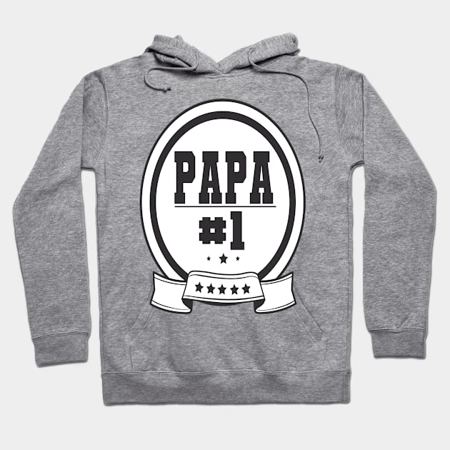 Papa numer one Hoodie by Jackys Design Room